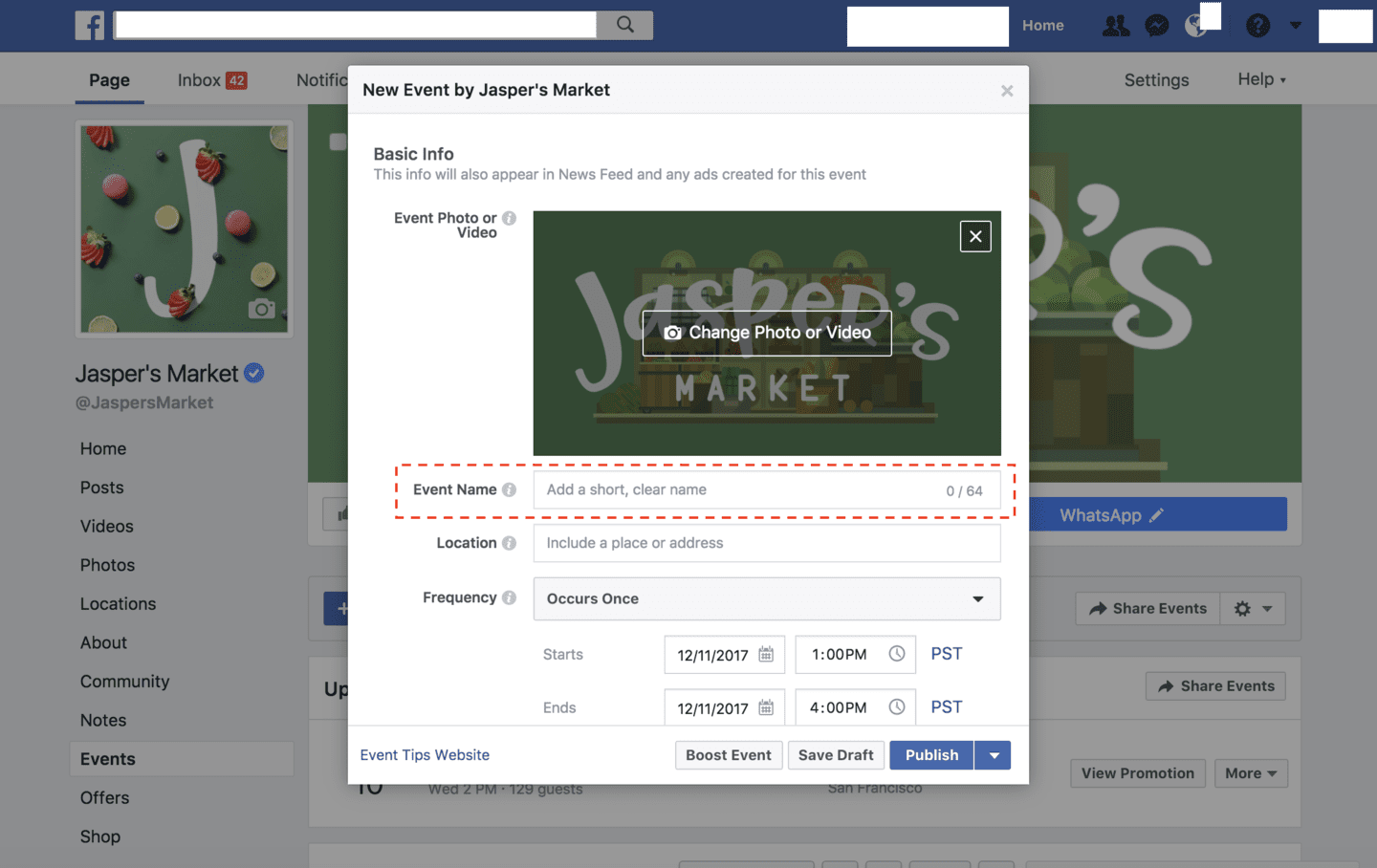 How to Use the Facebook Events Feature